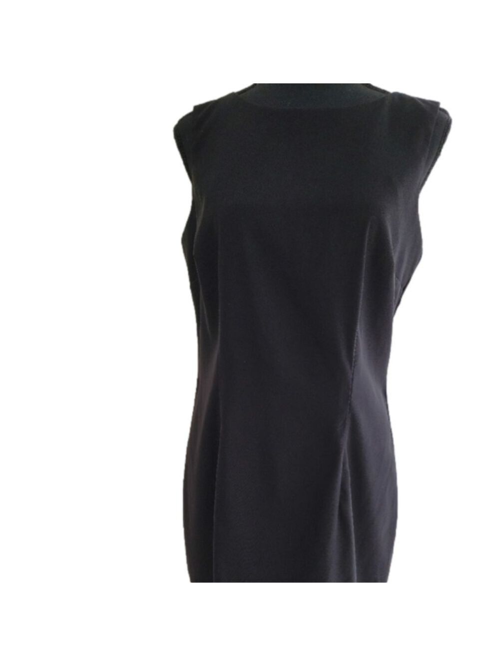 Ab Studio Dress Black Sleeveless Sheath EUC Size 10